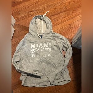 Miami hurricanes hoodie women’s XL